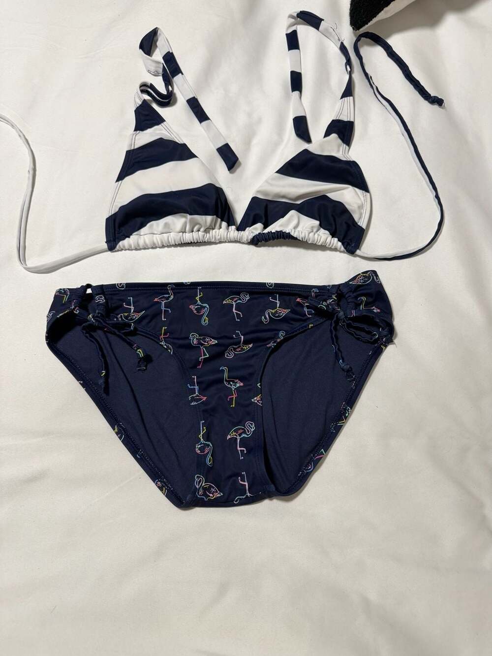 City Streets Women's Size M Flamingo Print Bikini Set